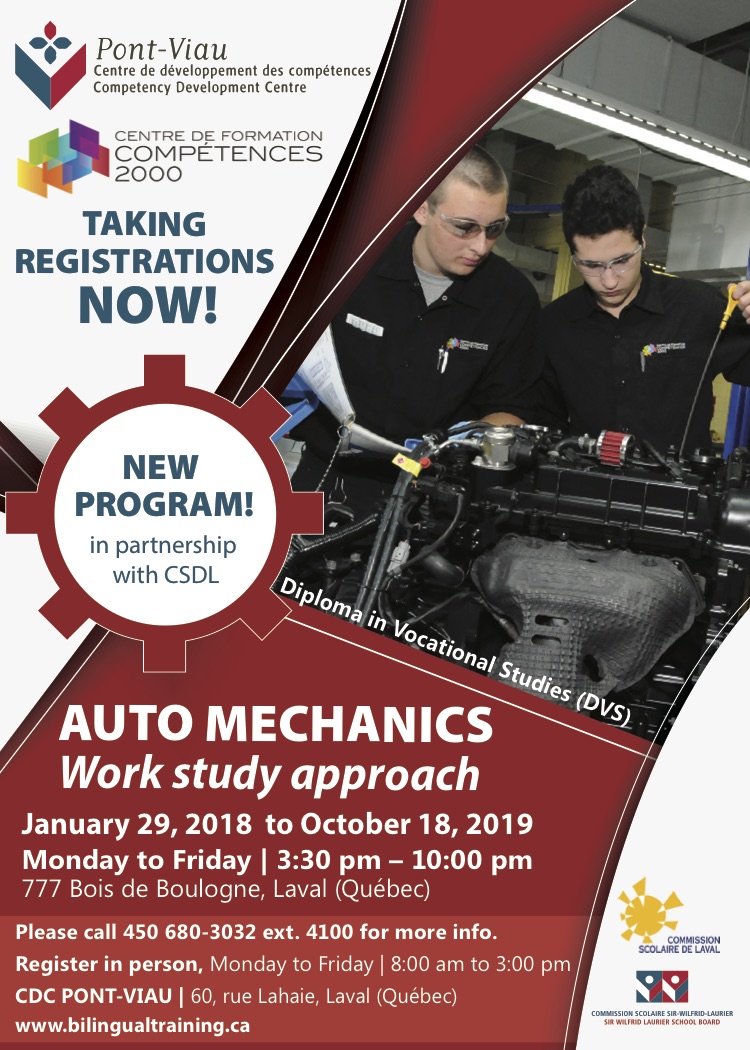 Automobile Mechanics (NEW!) CDC Laurier