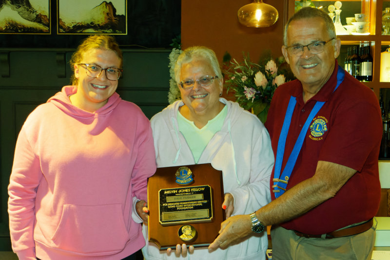 Dave Parker Posthumous Melvyn Jones Award Billericay Lions