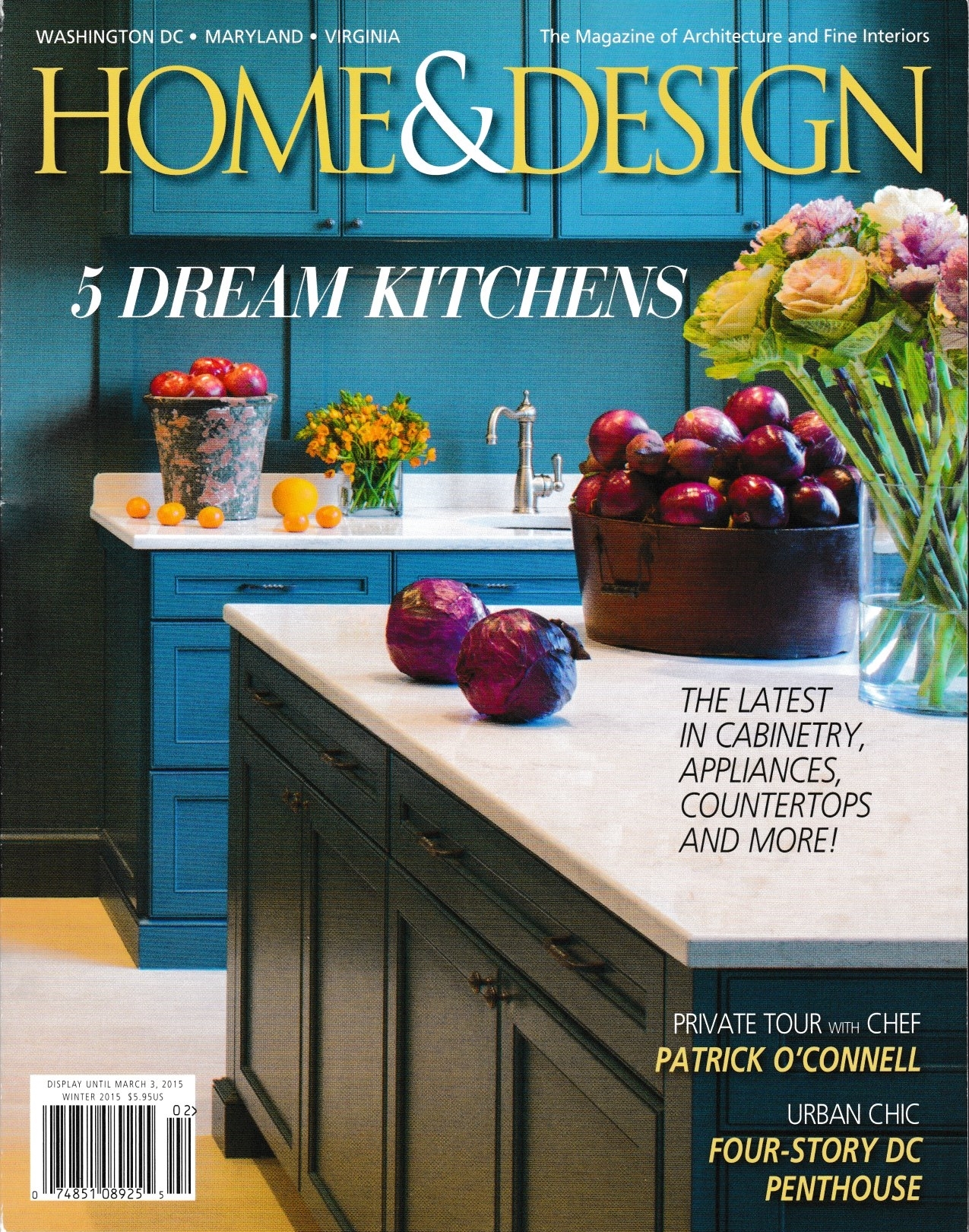 Dream Kitchen in Home & Design Magazine Billet Collins Decorative