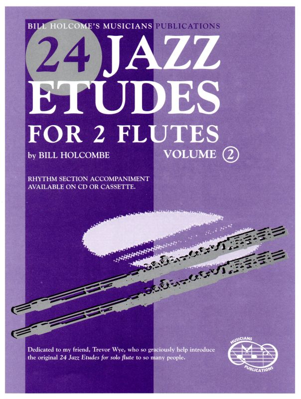 24 Jazz Etudes for 2 Flutes (Vol. 2) Book & CD Musicians Publications