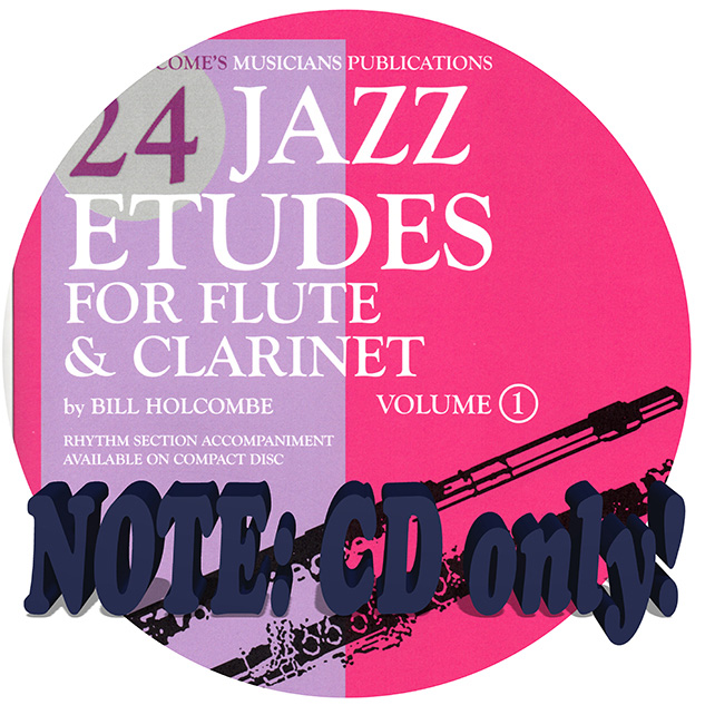 24 Jazz Etudes for Flute and Vol. 1 (CD Alone) Musicians