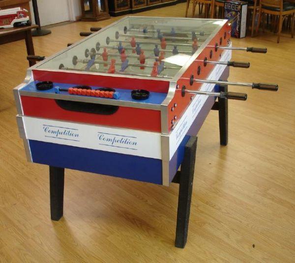 GARLANDO COPERTO FOOSBALL TABLE IN RED, WHITE & BLUE (COINOPERATED