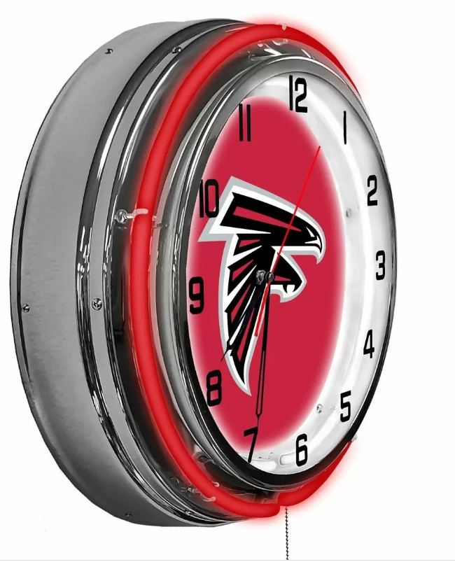 Atlanta Falcons 18in Neon Clock For Sale Billiards N More