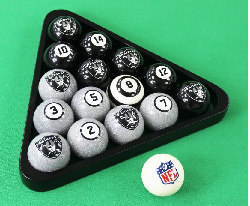 Las Vegas Raiders Billiard Balls With Numbers For Sale Billiards N More