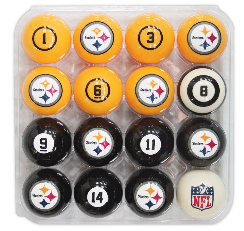 Pittsburgh Steelers Billiard Balls With Numbers For Sale Billiards N More