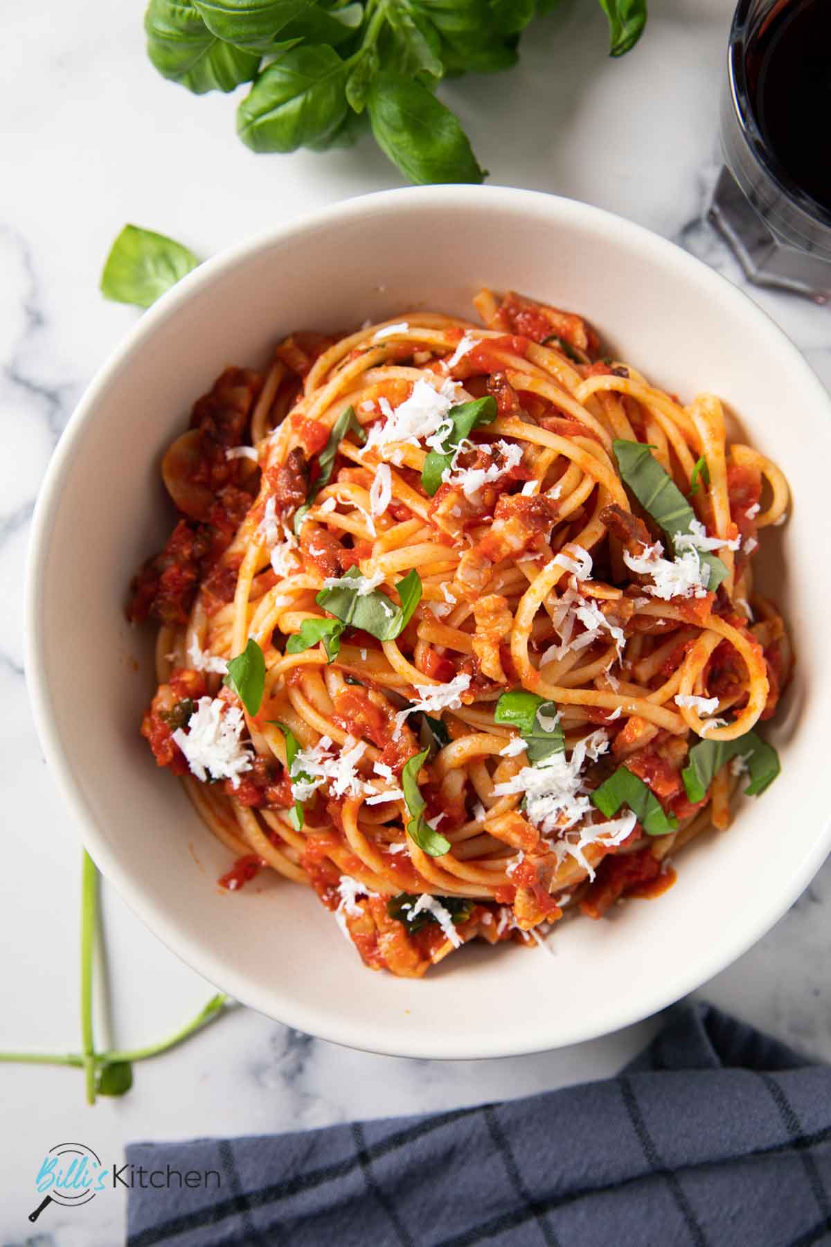 Pancetta Pasta with Tomatoes (25Minute Meal!) Billi's Kitchen