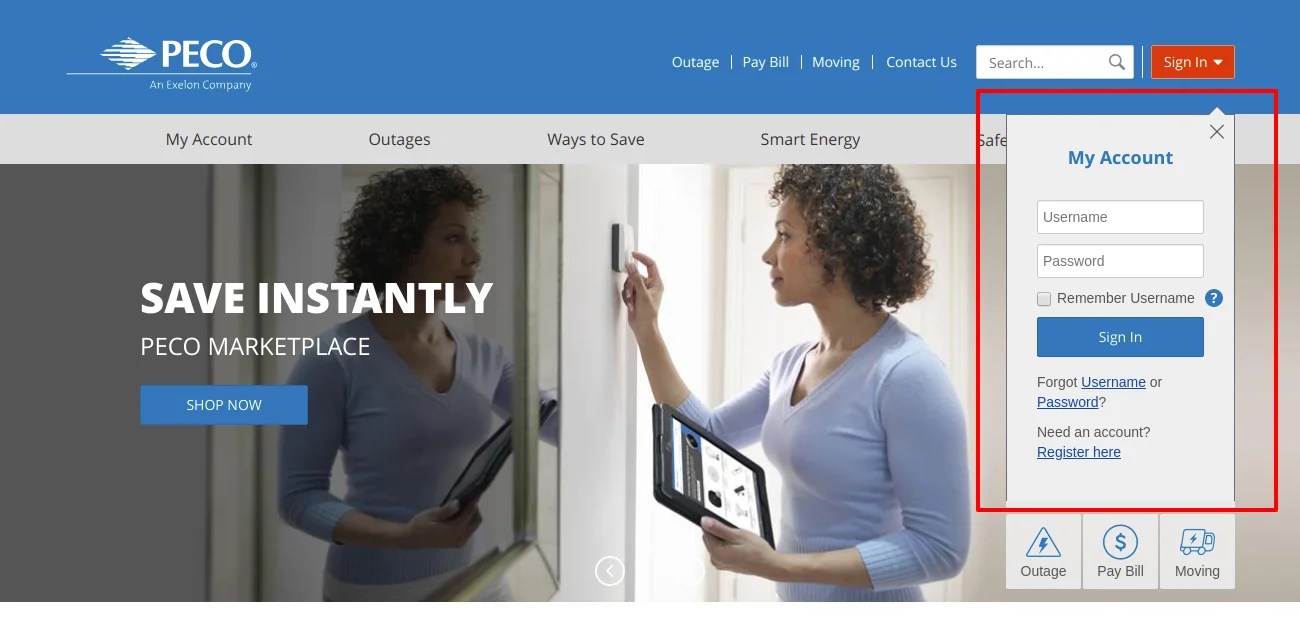 The PECO Energy Bill Payment