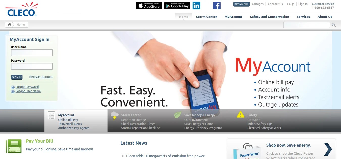 Payment Process For Cleco Utility Bill Online