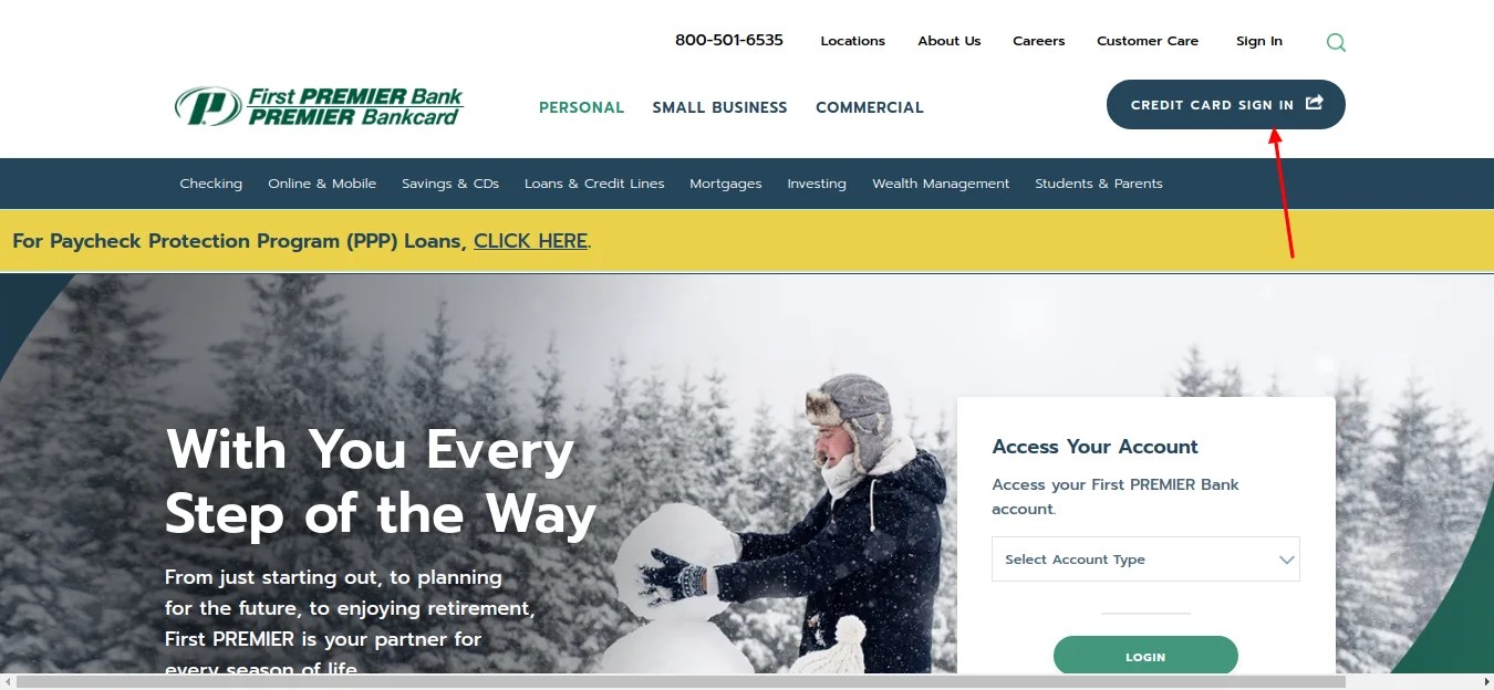 Pay your First PREMIER Credit Card Bill Online