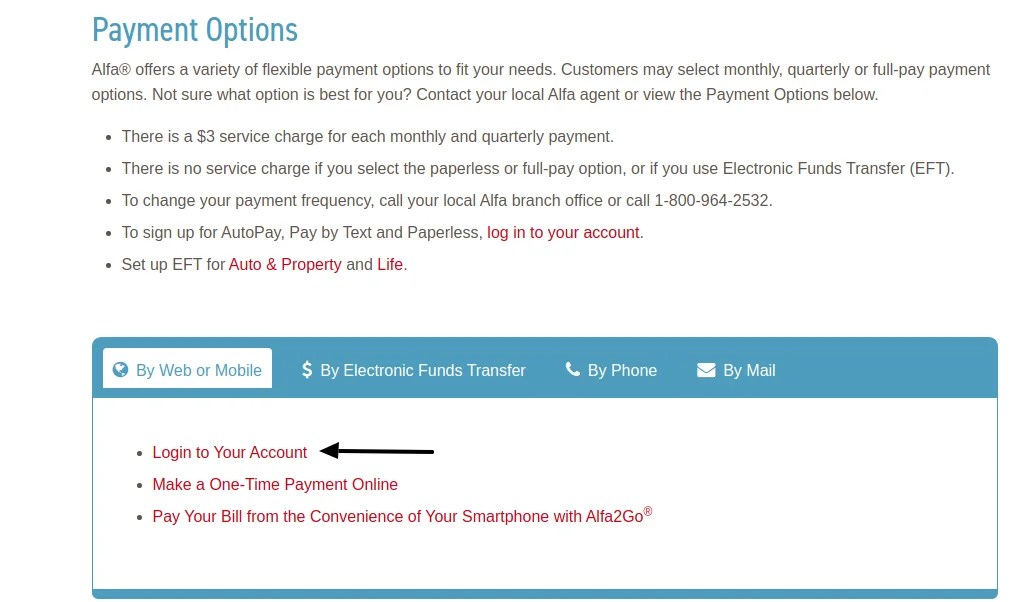 How to pay Alfa Insurance Bill