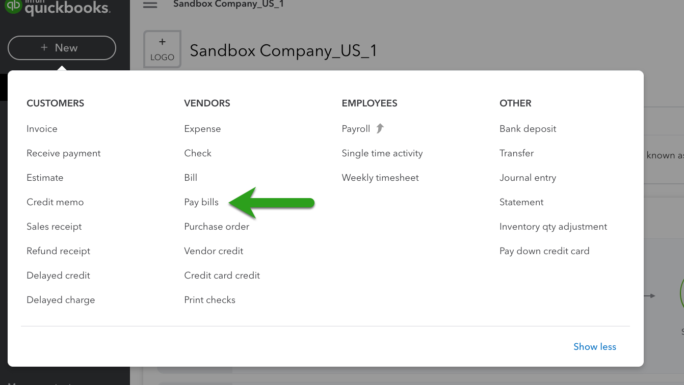How to view Online Bill Payments QuickBooks Bill Pay