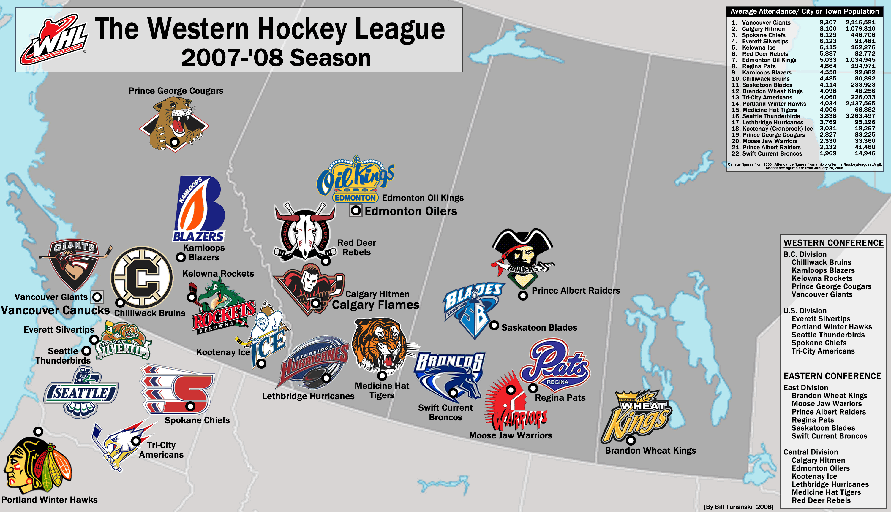 WHL Teams Map With Logos WHL Teams Location FTS DLS KITS, 40 OFF