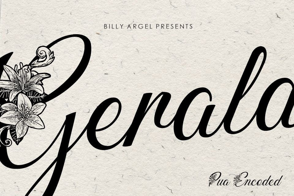 GERALDINE Billy Argel Fonts