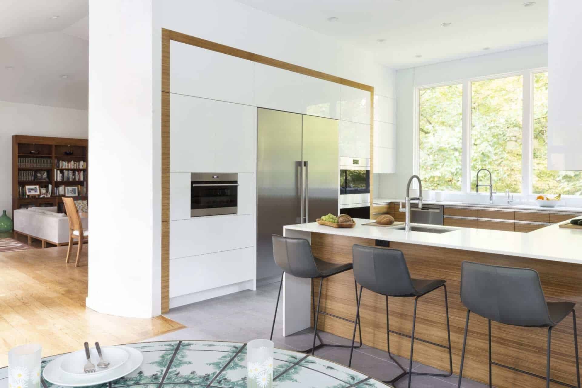 Bamboo Accented Modern Kitchen Bilotta Kitchen & Home