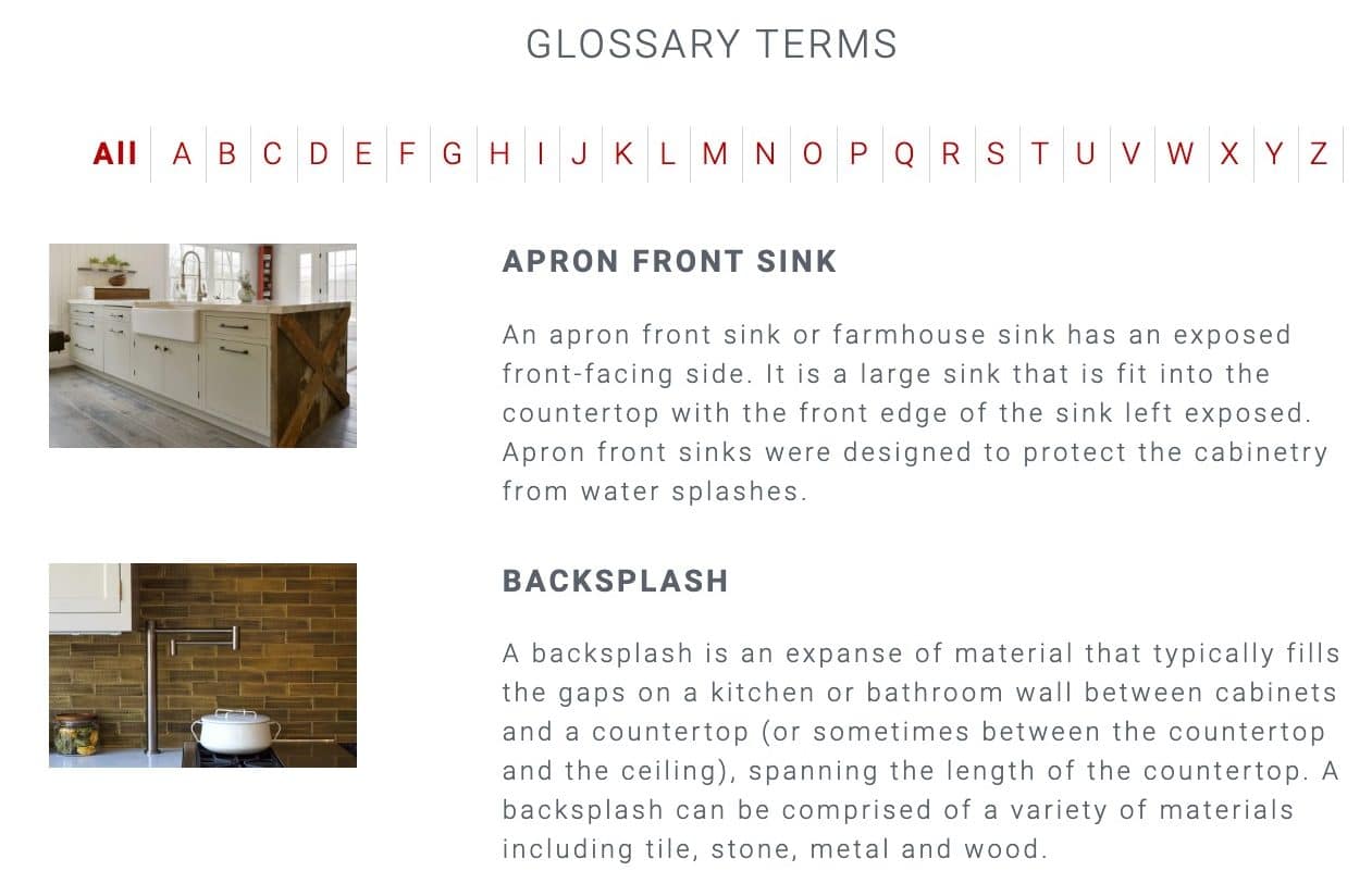 Bilotta Kitchen & Home Has A New Kitchen Design Glossary