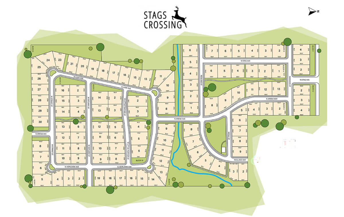 Stagscrossingplatmap2 Biltmore Co. Meridian Idaho Home Builder