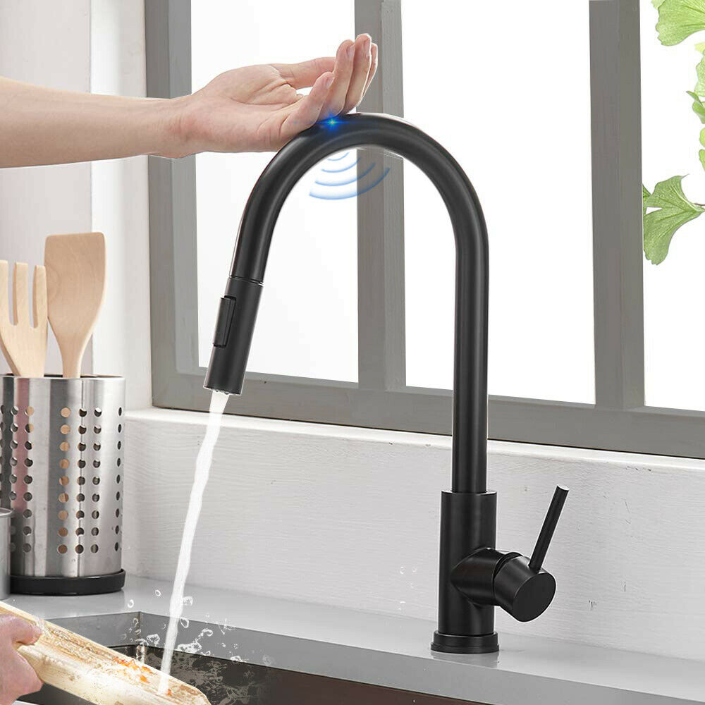 Ashford Automatic Touch Sensor Swivel Kitchen Faucet with Pull down