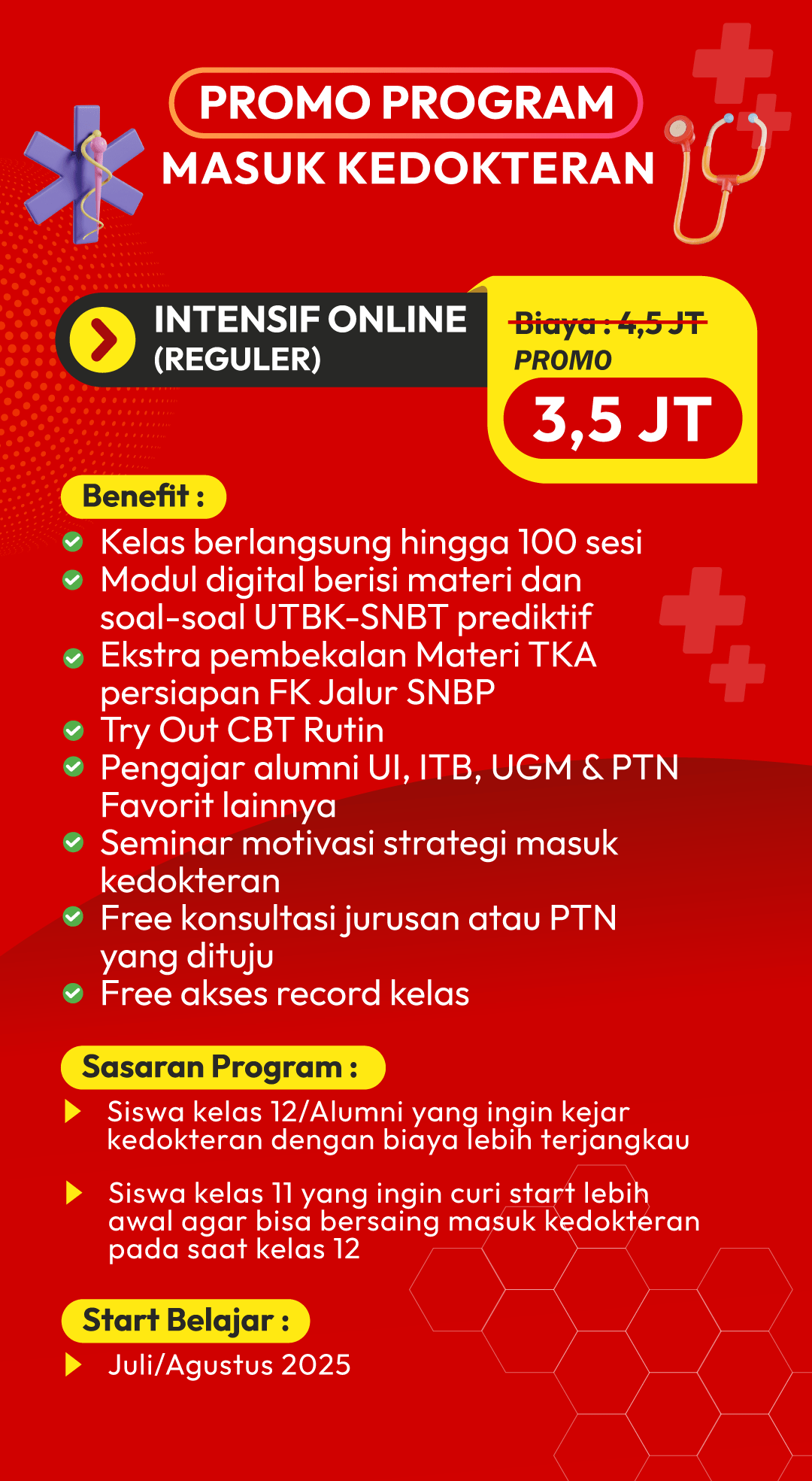 program1 Paket Bimbel Masuk Kedokteran