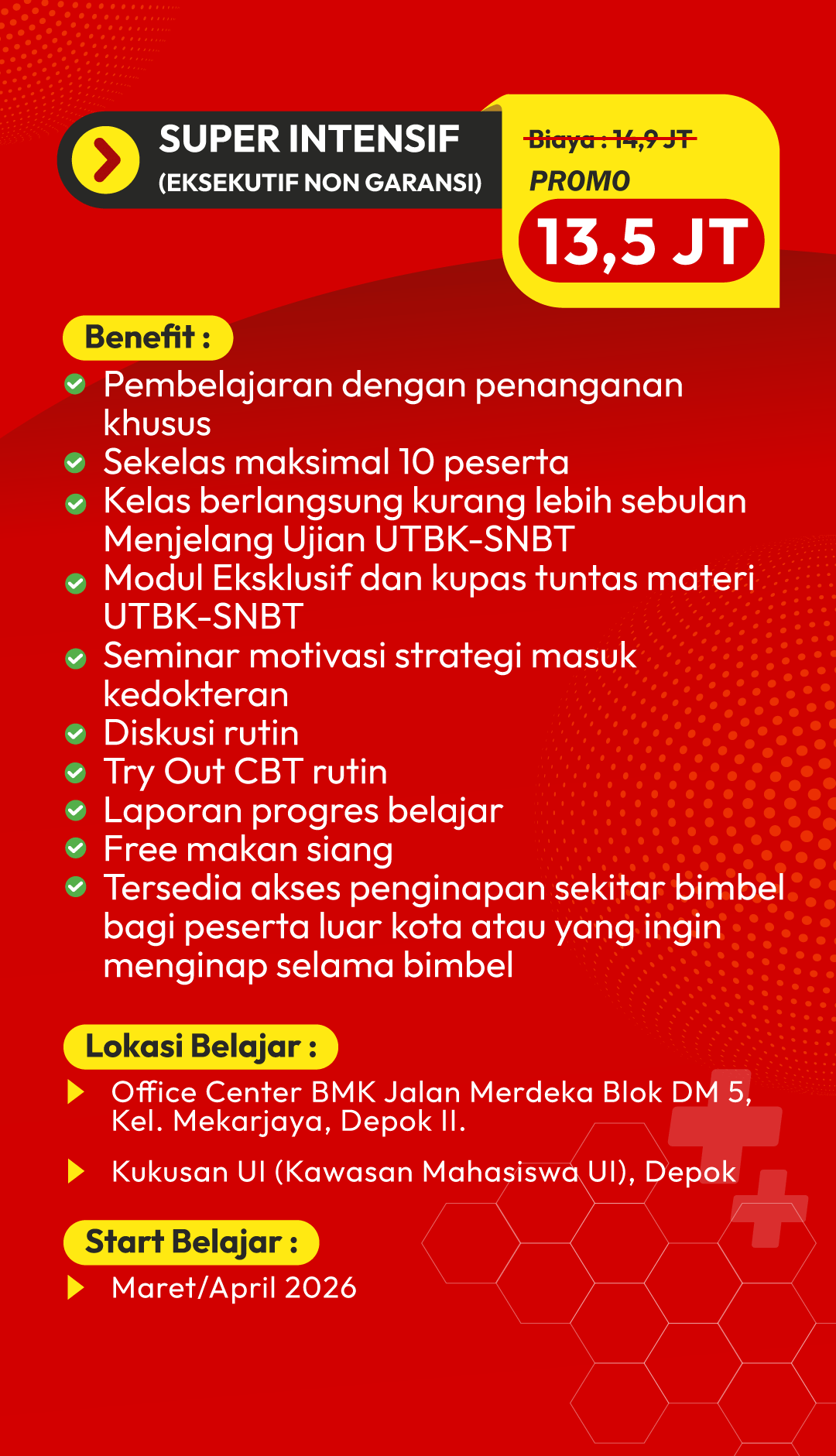 program2 Paket Bimbel Masuk Kedokteran