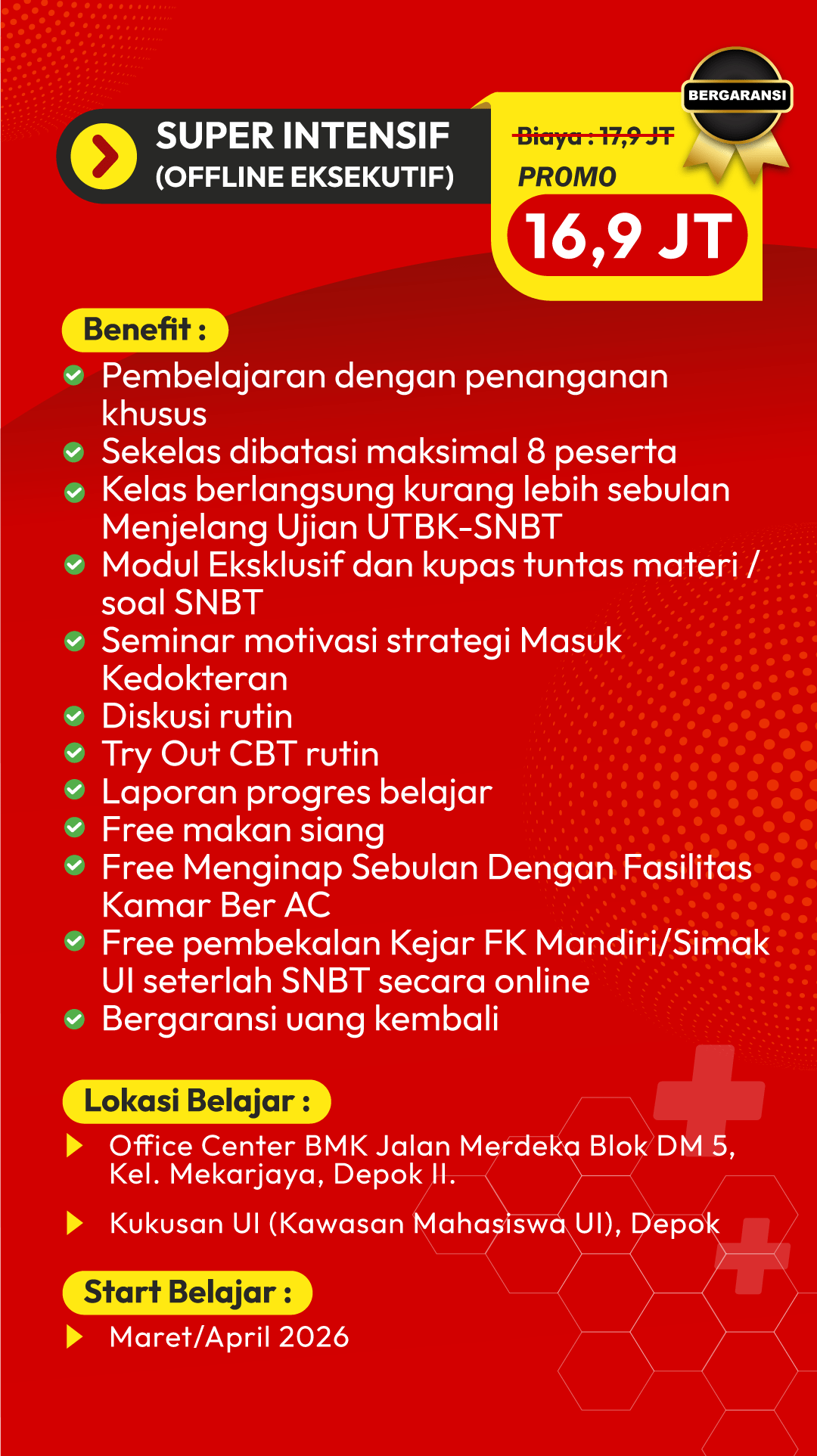program3 Paket Bimbel Masuk Kedokteran