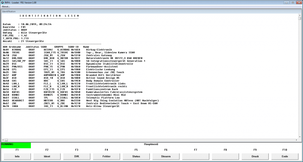 Mit Inpa passende .PRG für Tool32 finden BimmerGuide Reparieren