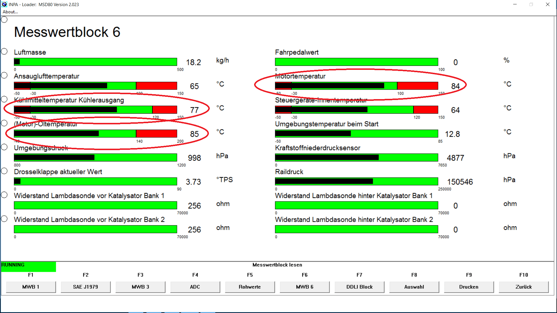 BMW diagnostics N43 N53 OBD INPA ISTA error messages CAN dCAN