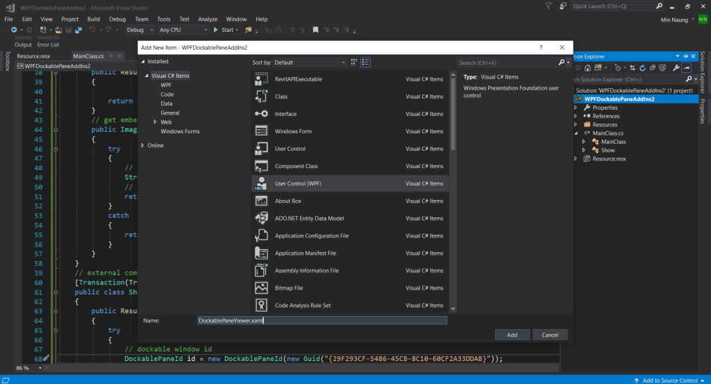 Revit API Dockable Window (A New Edition) TwentyTwo