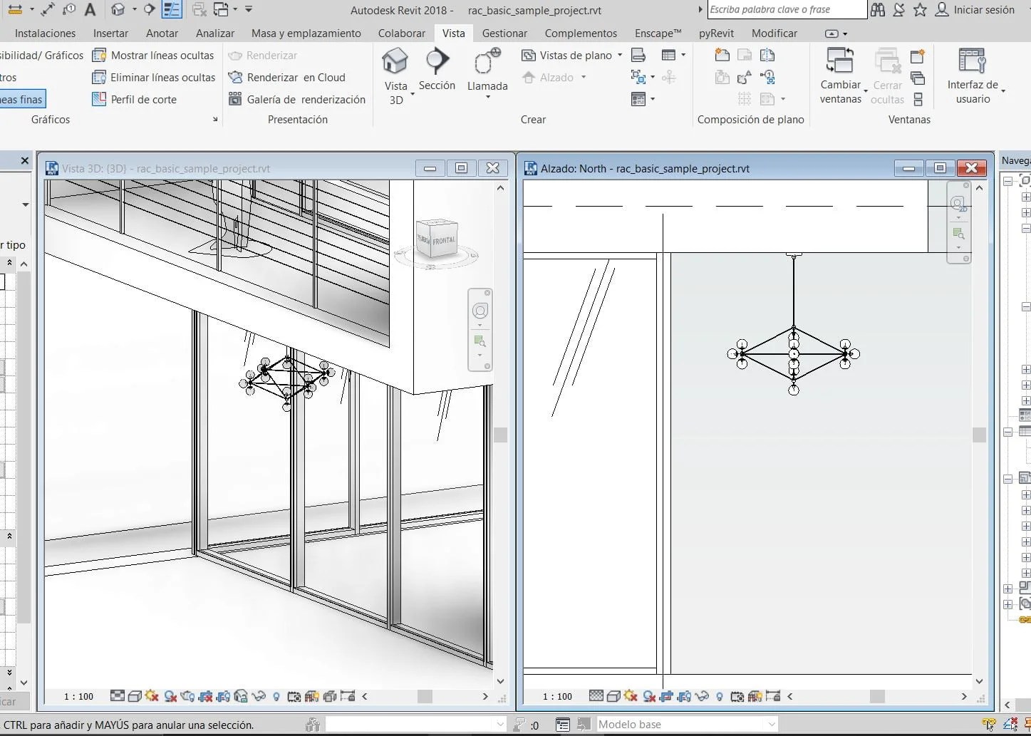 Revit ceiling lamp Lampara colgante revit Model 1 Bimshares