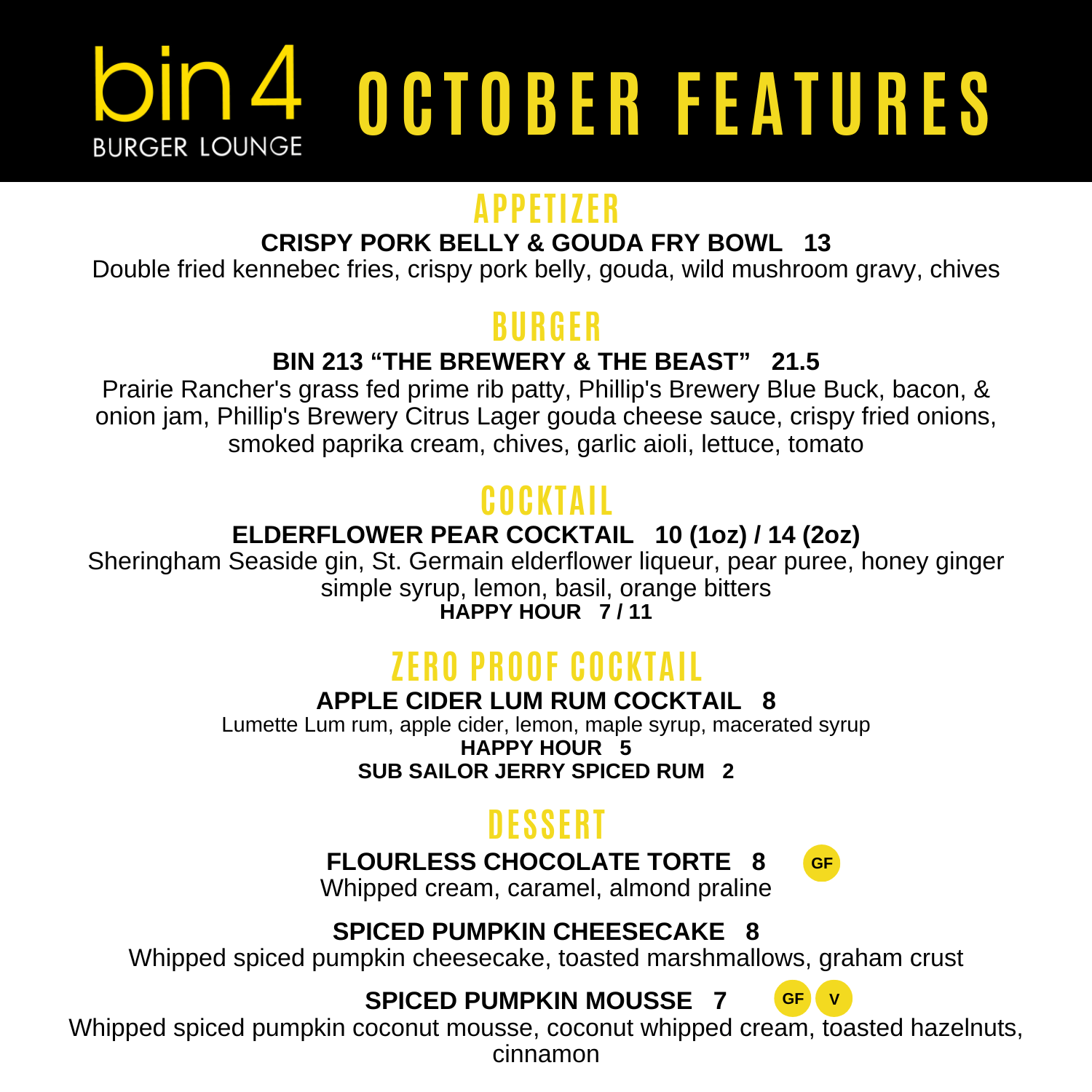 Bin 4 Burger Lounge Locations Across Victoria and Vancouver