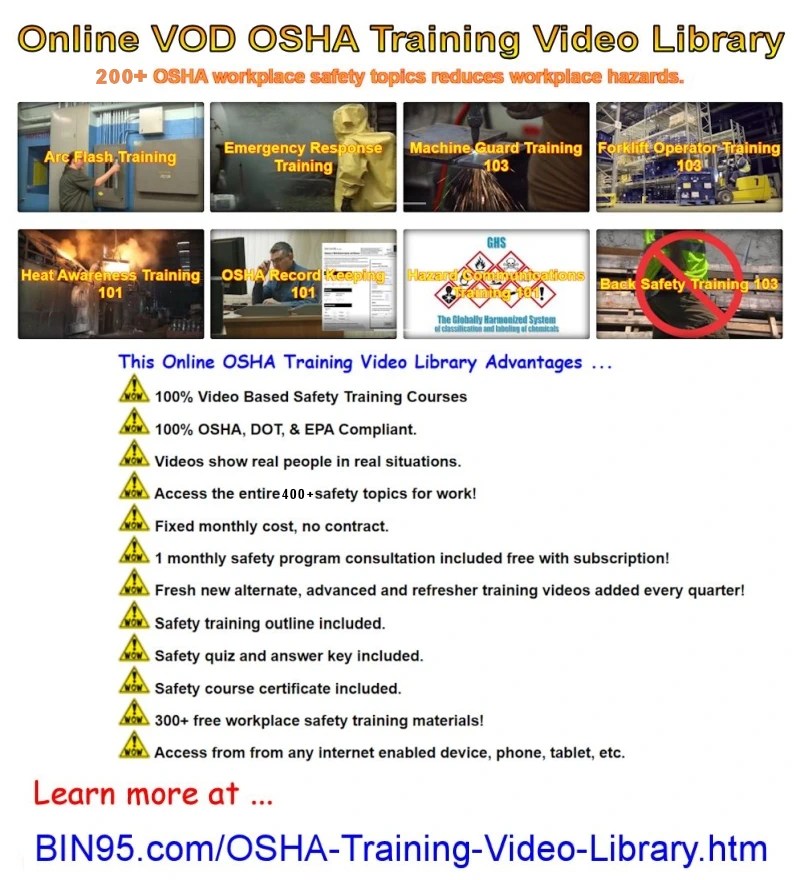 OSHA Safety Video Training Library