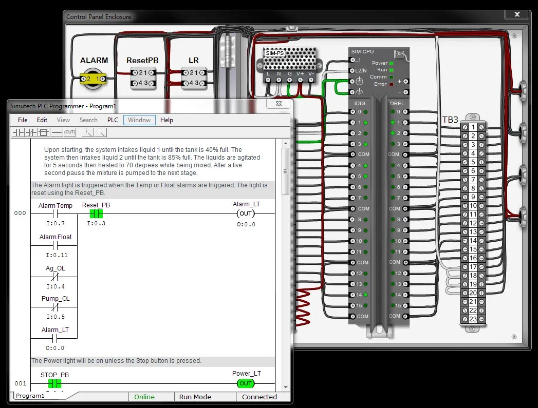 PLC Simulator Industrial Controls 2
