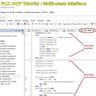 PLC Object Oriented Programming Language Examples (PLC OOP)