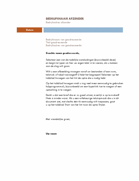 Formele Zakelijke Brief