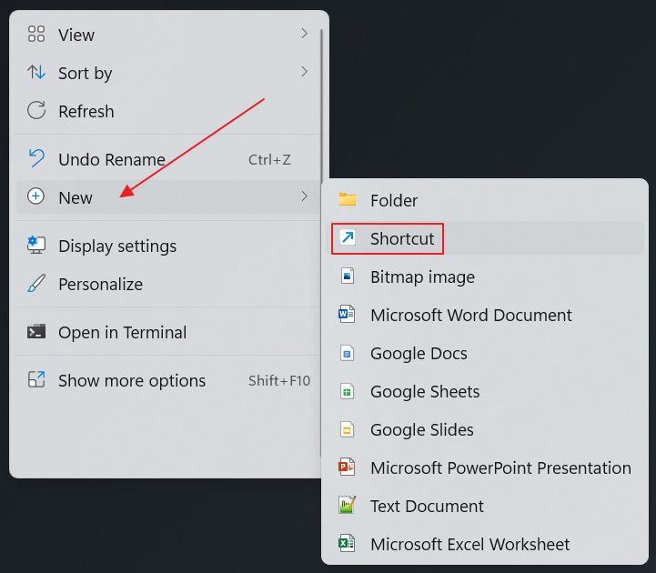 How to Create an App Shortcut on the Desktop in Windows