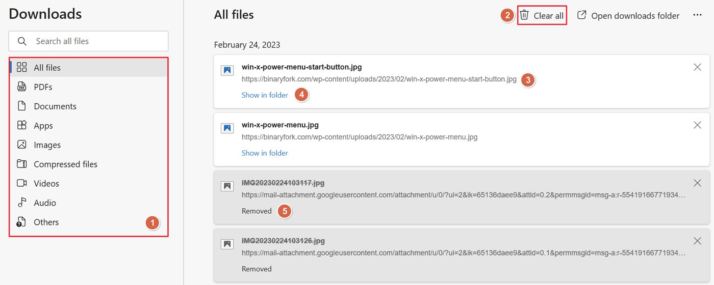 My Downloads History How to View and Clear the List in Chrome, Edge