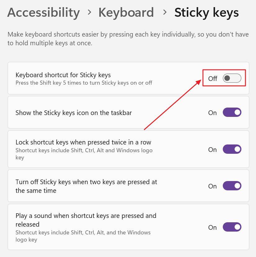 How to Turn Off Sticky Keys Popup 2 Ways to Disable Sticky Keys in Windows
