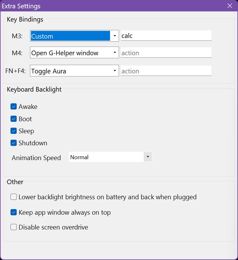 GHelper The Armoury Crate Alternative for ASUS Gaming Laptops