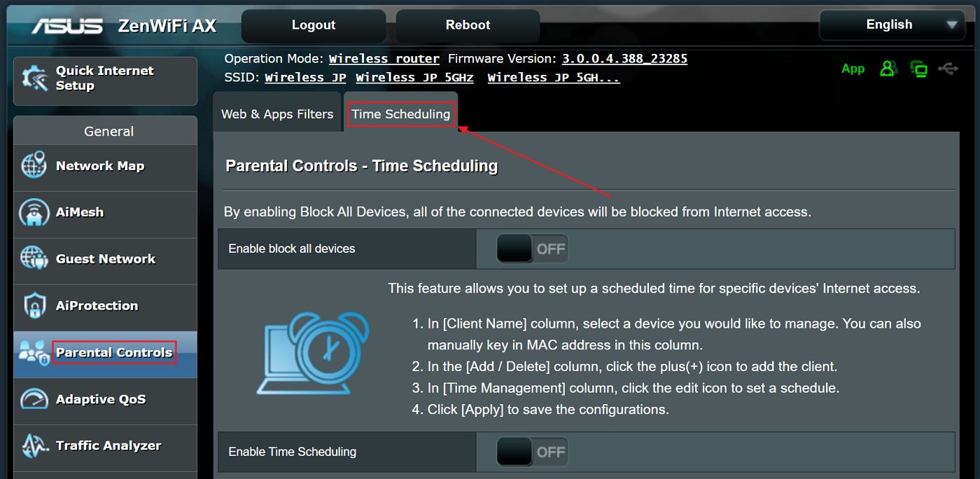 How to Limit Access with Time Scheduling on an ASUS Router