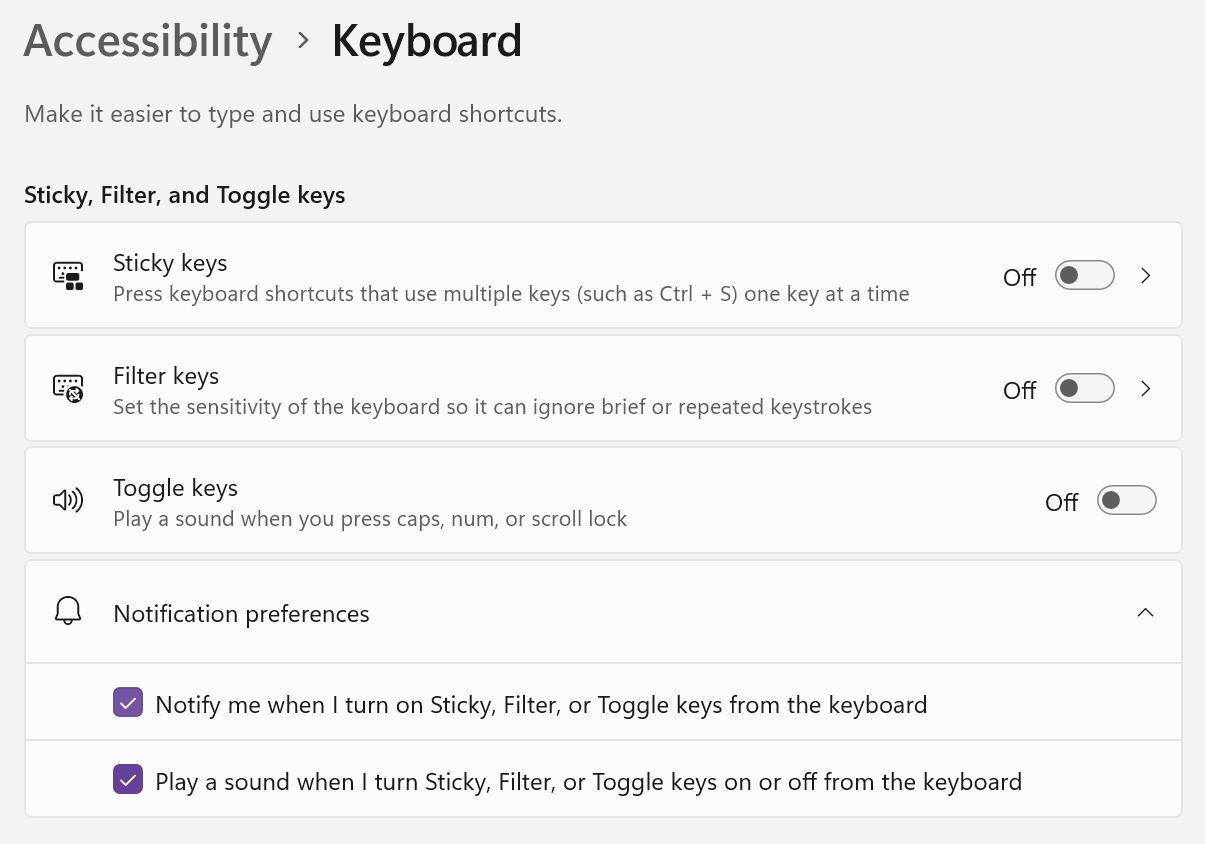 Windows Keyboard Accessibility Options That Make It Easier to Type and