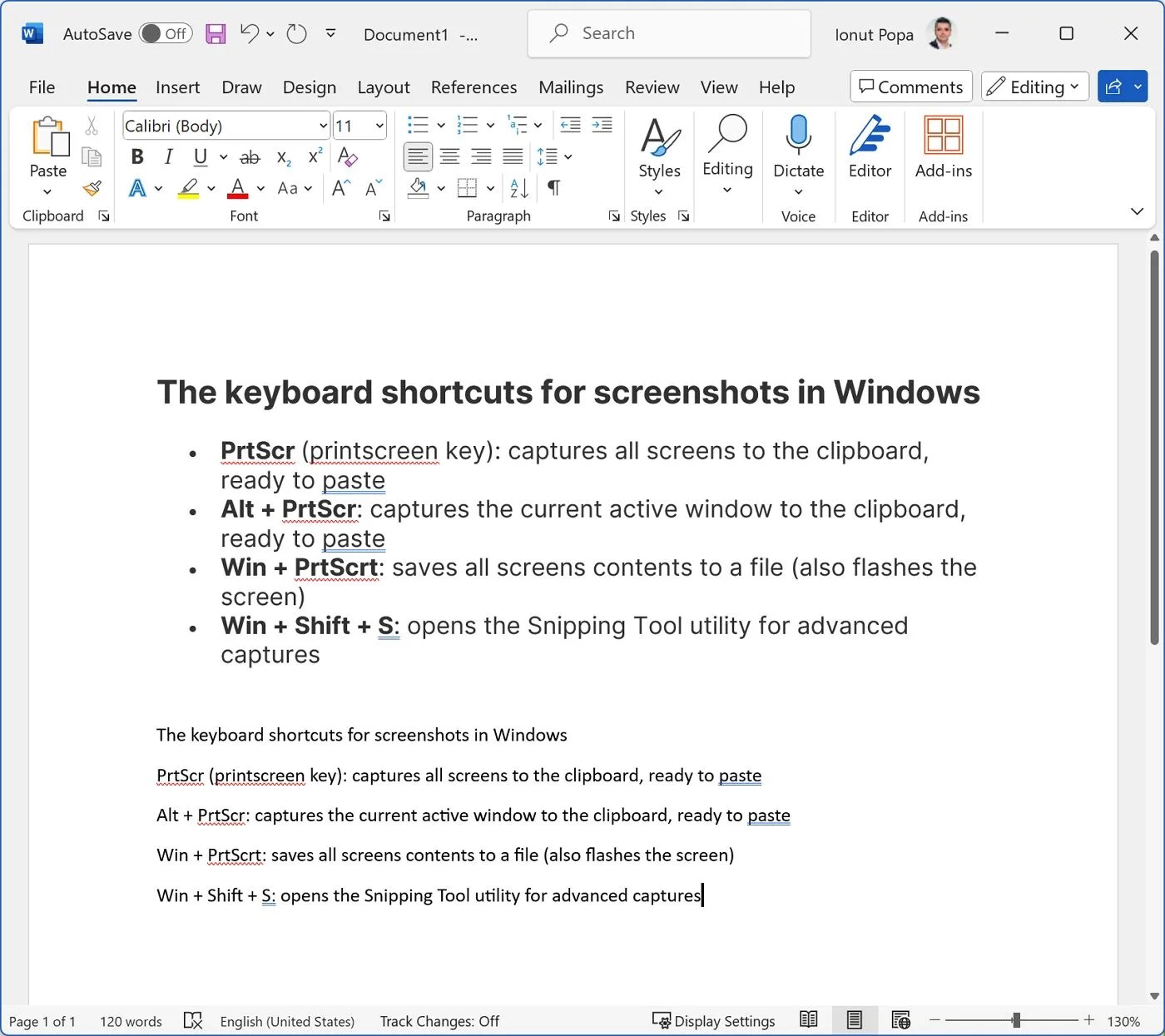 Manage default Paste style in Word, add a Paste without formatting