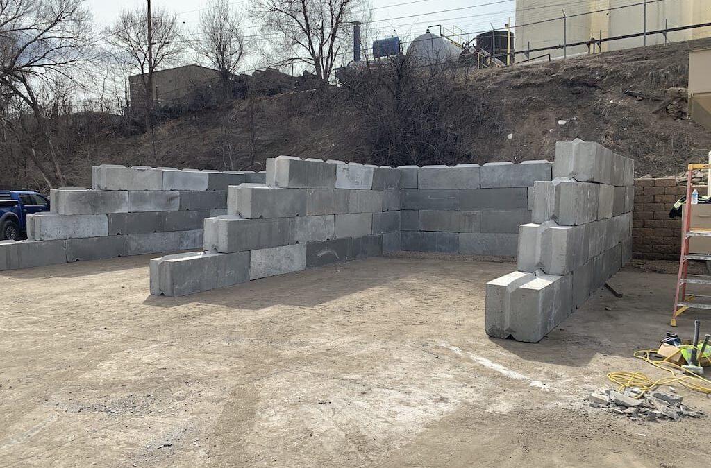 Concrete Barrier Blocks Bozeman, MT Blocks Weigh 3,600lbs