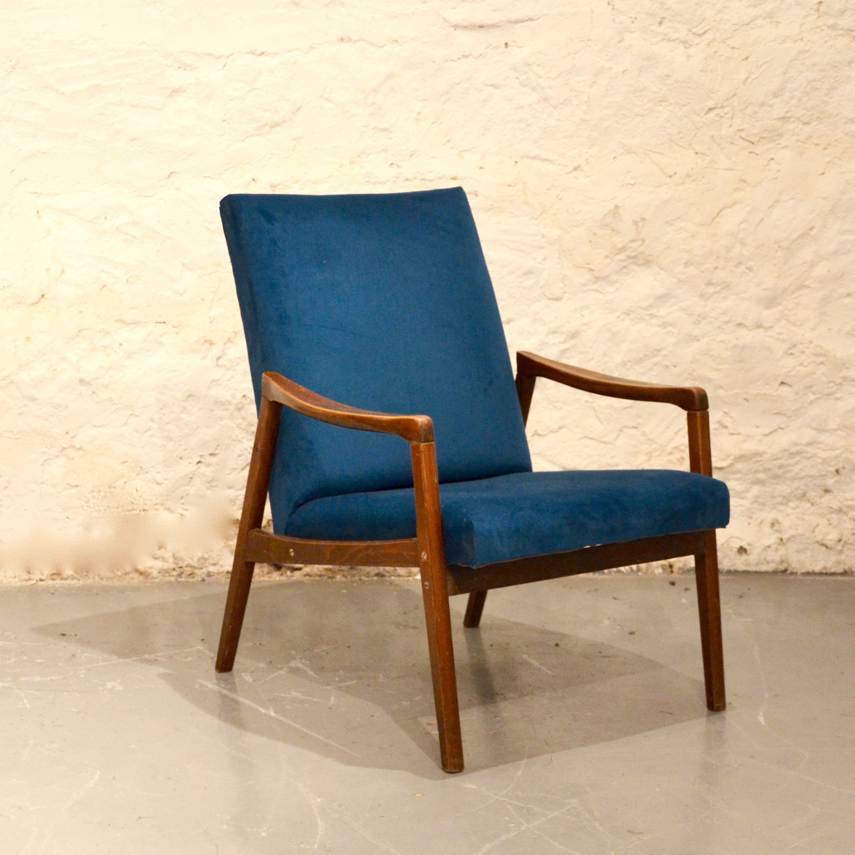 Fauteuil Scandinave Bleu Canard Bindiesbindies