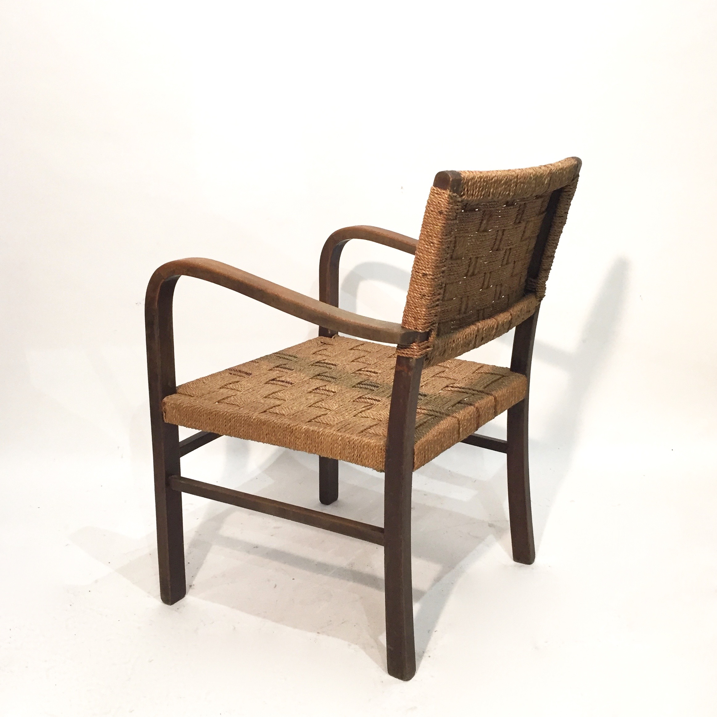 Paire de fauteuils anciens en corde BINDIESBINDIES