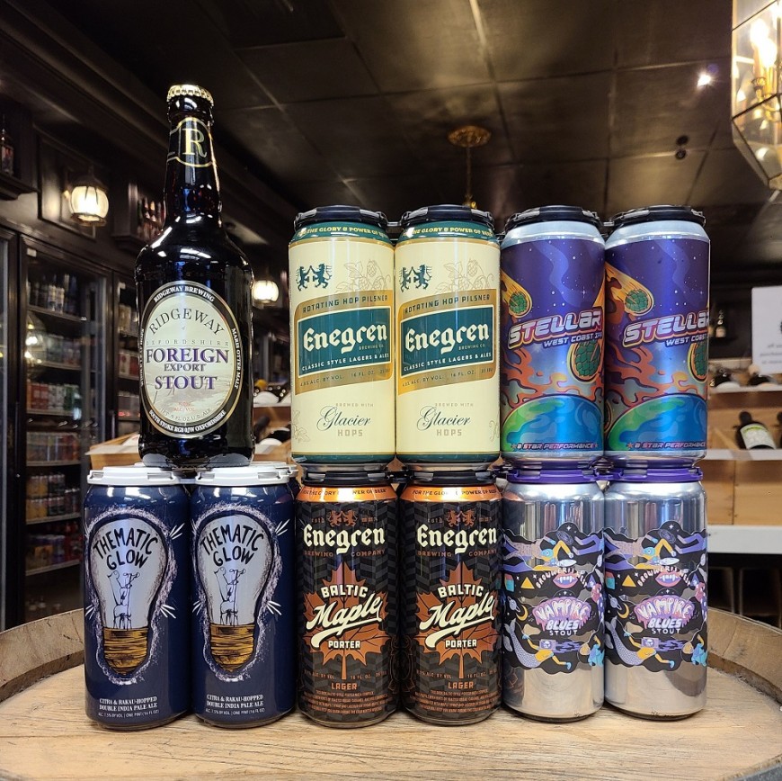 Ridgeway, Hop Butcher, Enegren, Attitude and Brouwerij West Bine