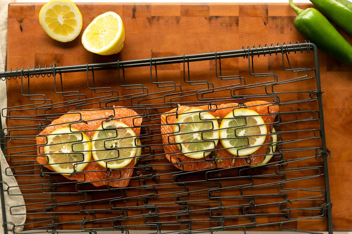 Cajun Lemon Herb Grilled Salmon Binge Worthy Bites