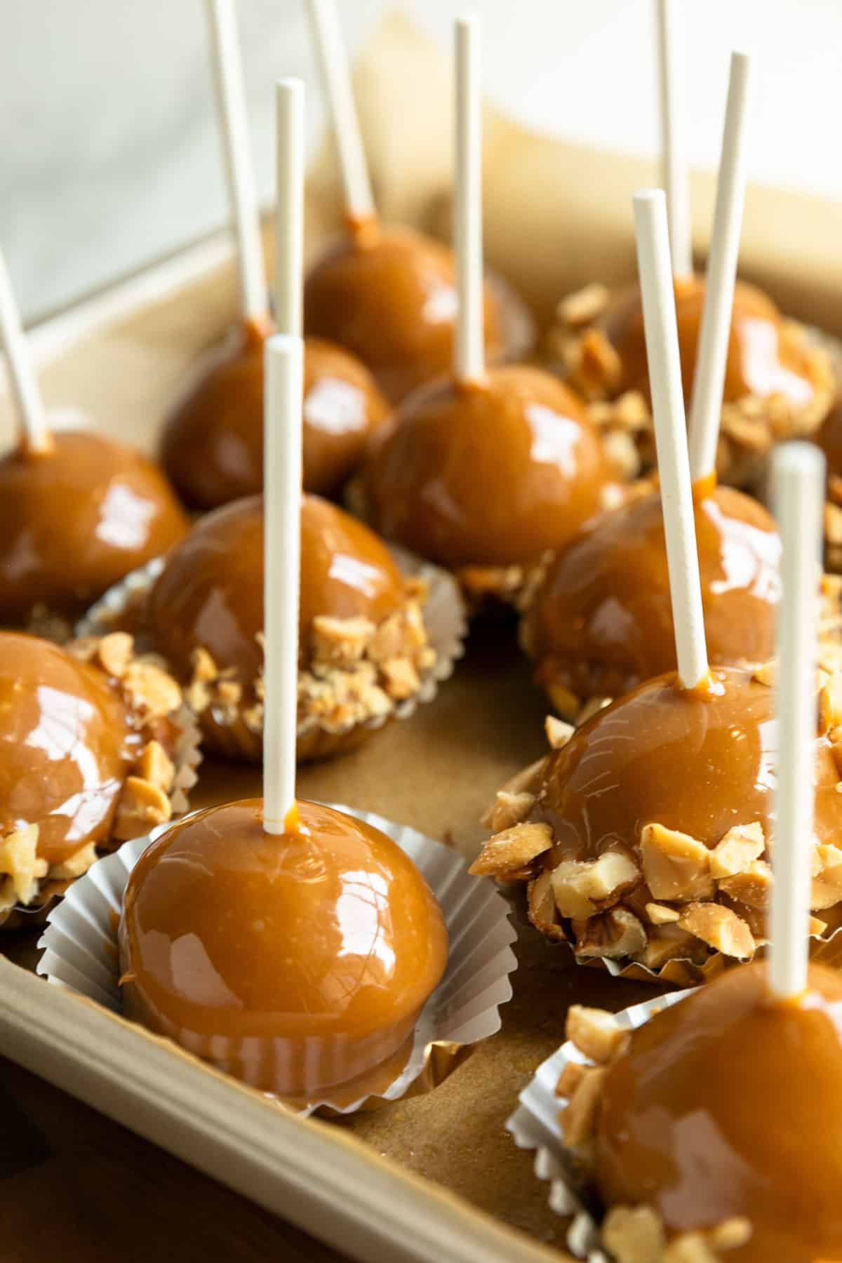 Caramel Apple Donut Cake Pops Binge Worthy Bites