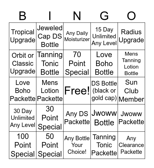 March Bingo Card
