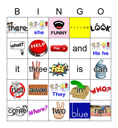SAMPLE GAME Bingo Card