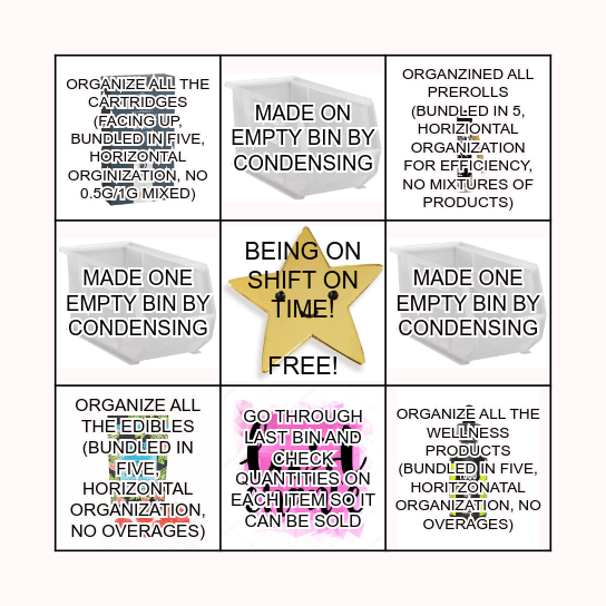 VERIFIER Bingo Card