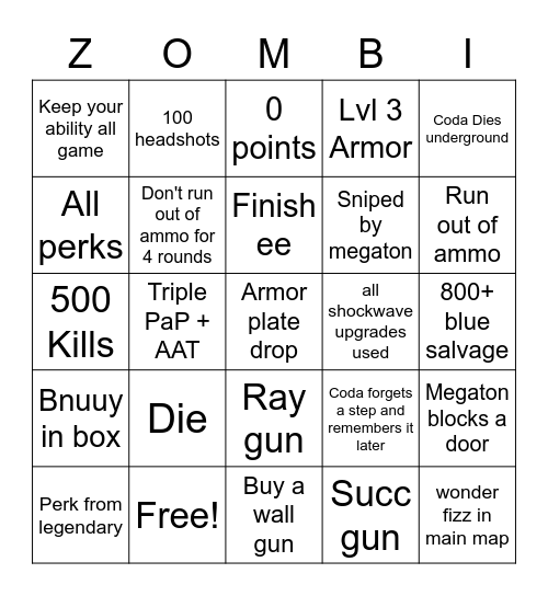 Deez nuts machine Bingo Card